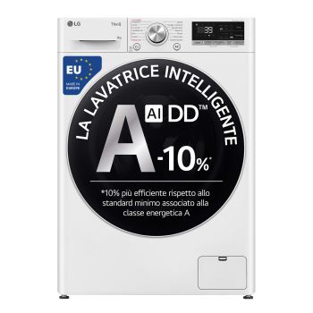 Foto frontale della lavatrice LG F4R709TAIDD